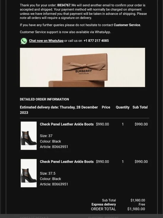 Burberry ankle boots NWT - Picture 8 of 8